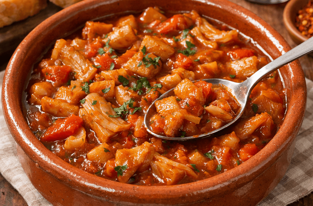 Oreja adobada guisada: tradición, sabor y rentabilidad en cocina profesional