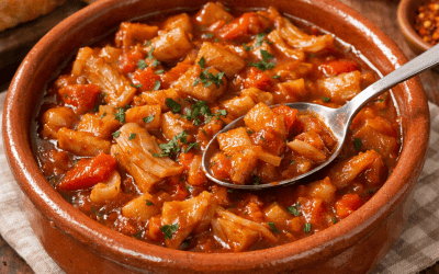 Oreja adobada guisada: tradición, sabor y rentabilidad en cocina profesional